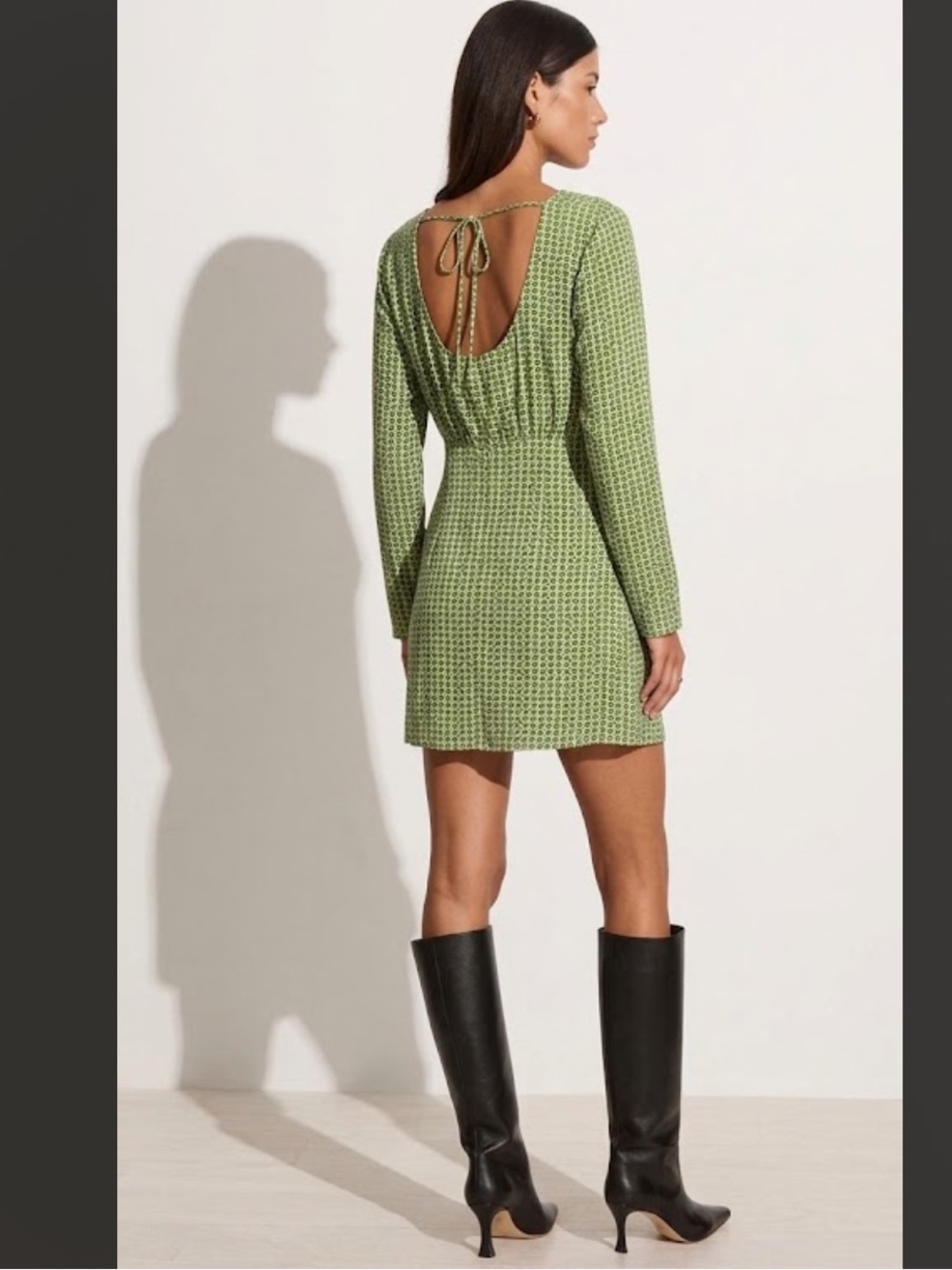 Faithfull the Brand Yves Mini Dress Azulejo